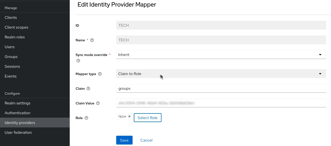 Keycloak Identity Provider Mapper